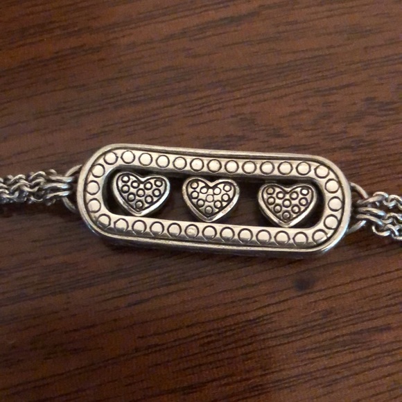 Brighton SLIDING HEARTS retired bracelet Swarovski crystals - Picture 9 of 12